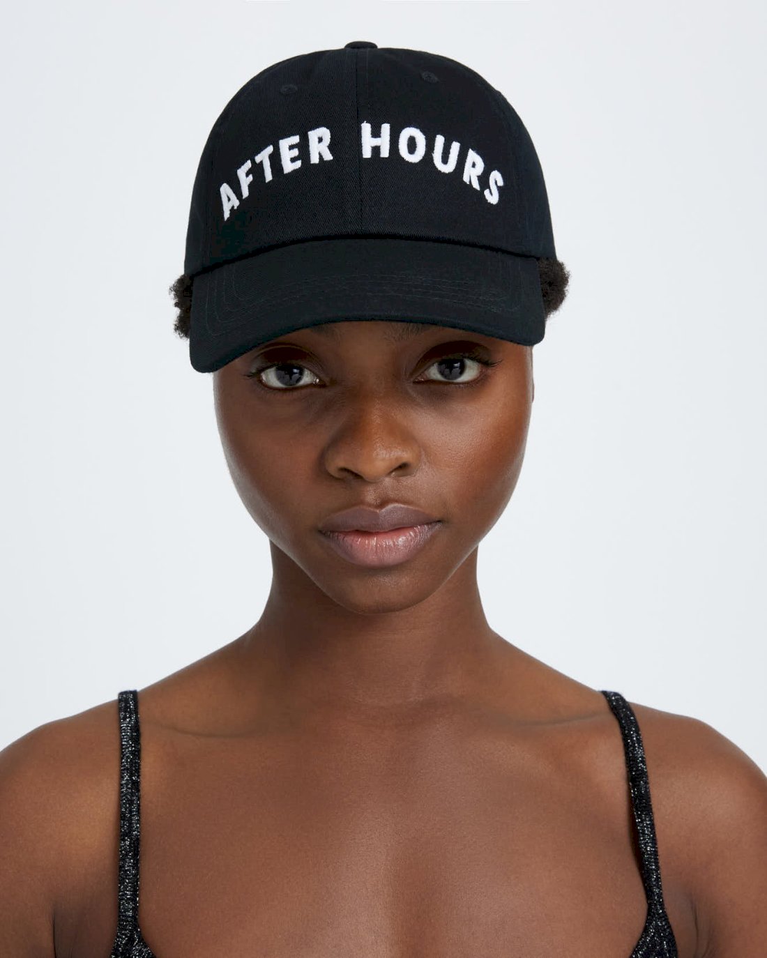 7 For All Mankind After Hours Baseball Cap in Black 7A977HATBLK