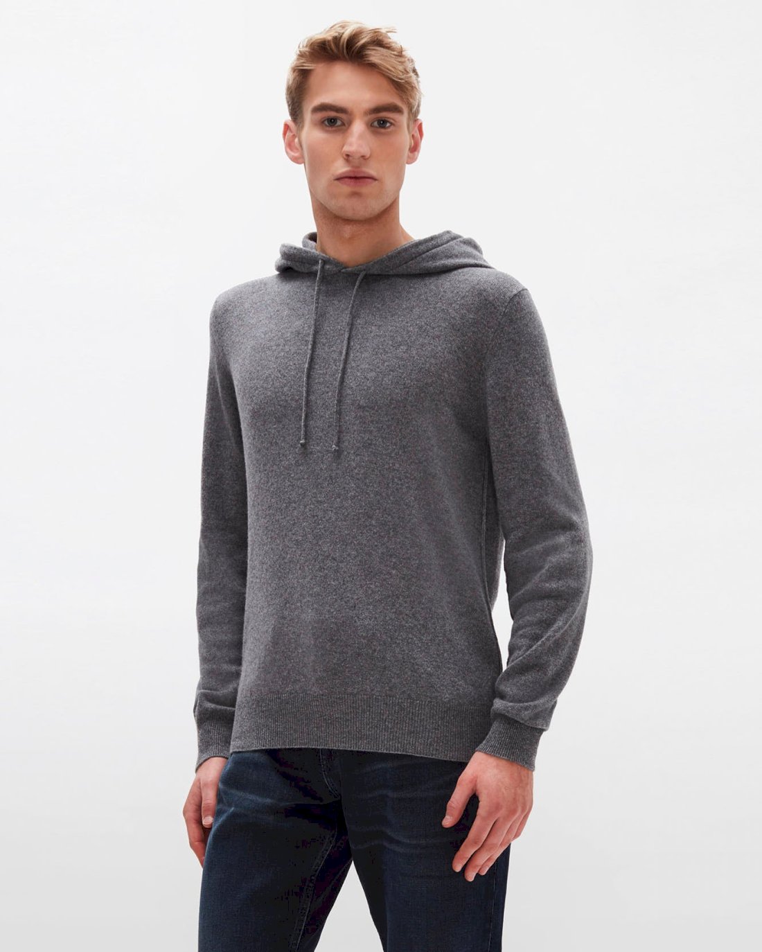7 For All Mankind Cashmere Hoodie in Grey 7M209209GRY