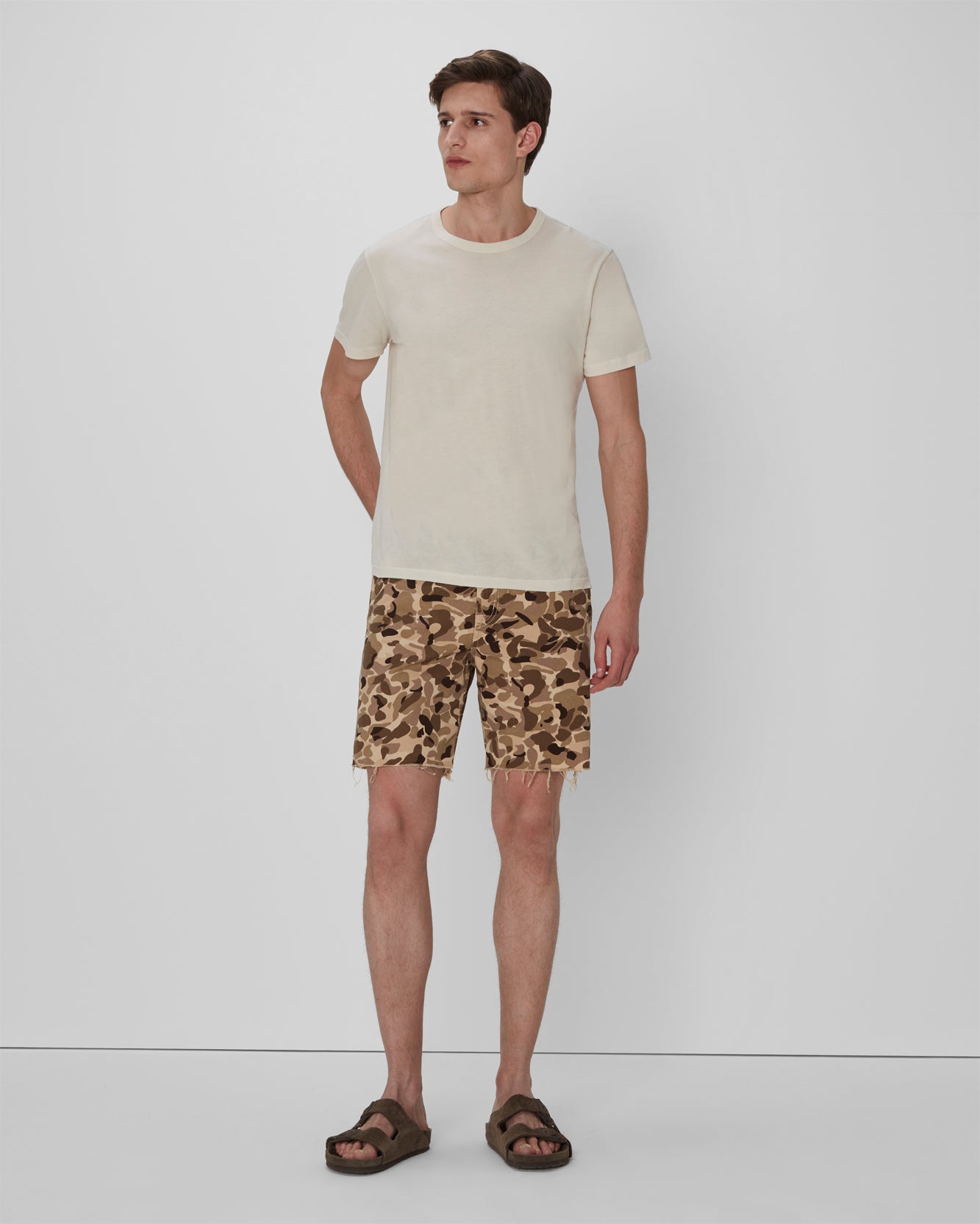 7 For All Mankind Cutoff Shorts In Camo 7M244C82TCM