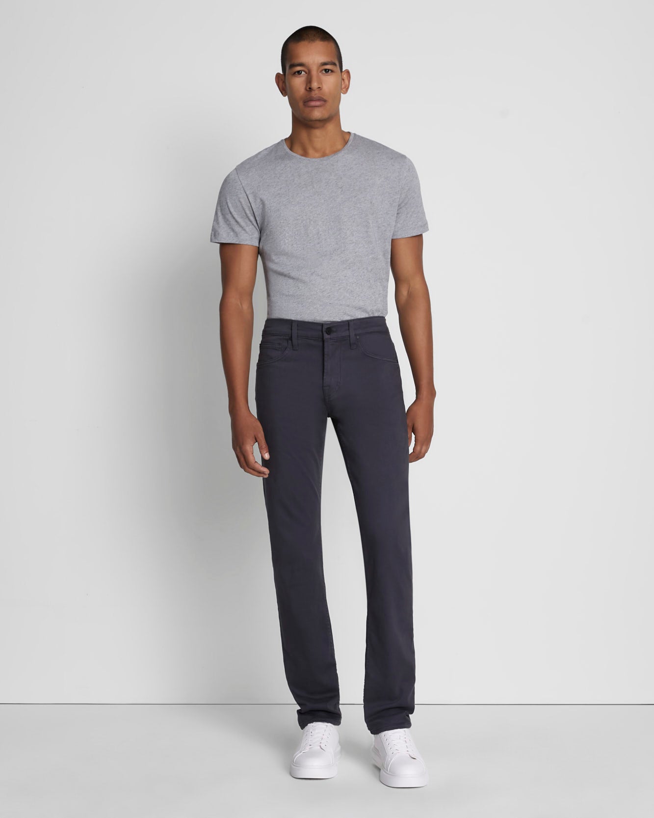7 For All Mankind Luxe Performance Plus Slimmy in Gunmetal 7T002V60EGM