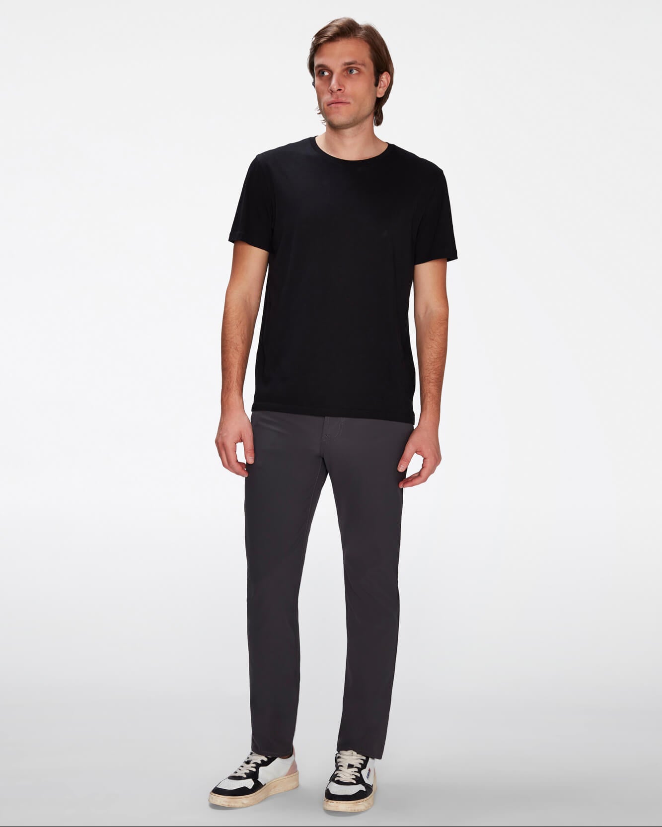 7 For All Mankind Tech Series Slimmy Tapered in Gunmetal 7T042C67XGM